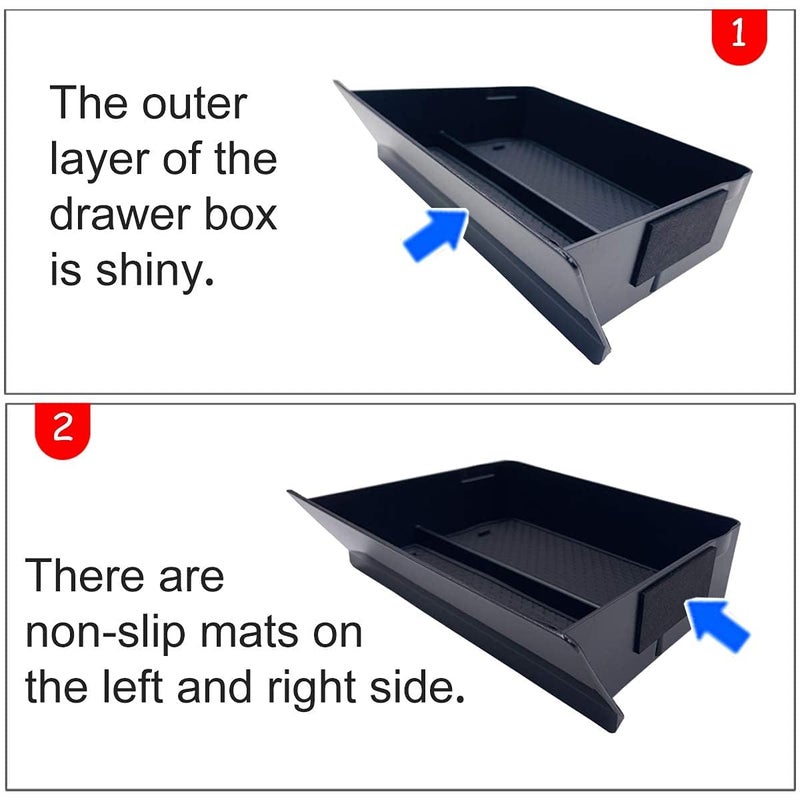Moonlinks For Tesla Model S/Model X Center Console Drawer Box, Center Console Cubby Drawer Storage Box Customized for Tesla Model S/Model X 2012-2020 2021 - Image 4